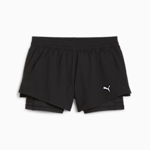 Shorts "2 en 1" PUMA RUN Velocity para mujer, PUMA Black, extralarge